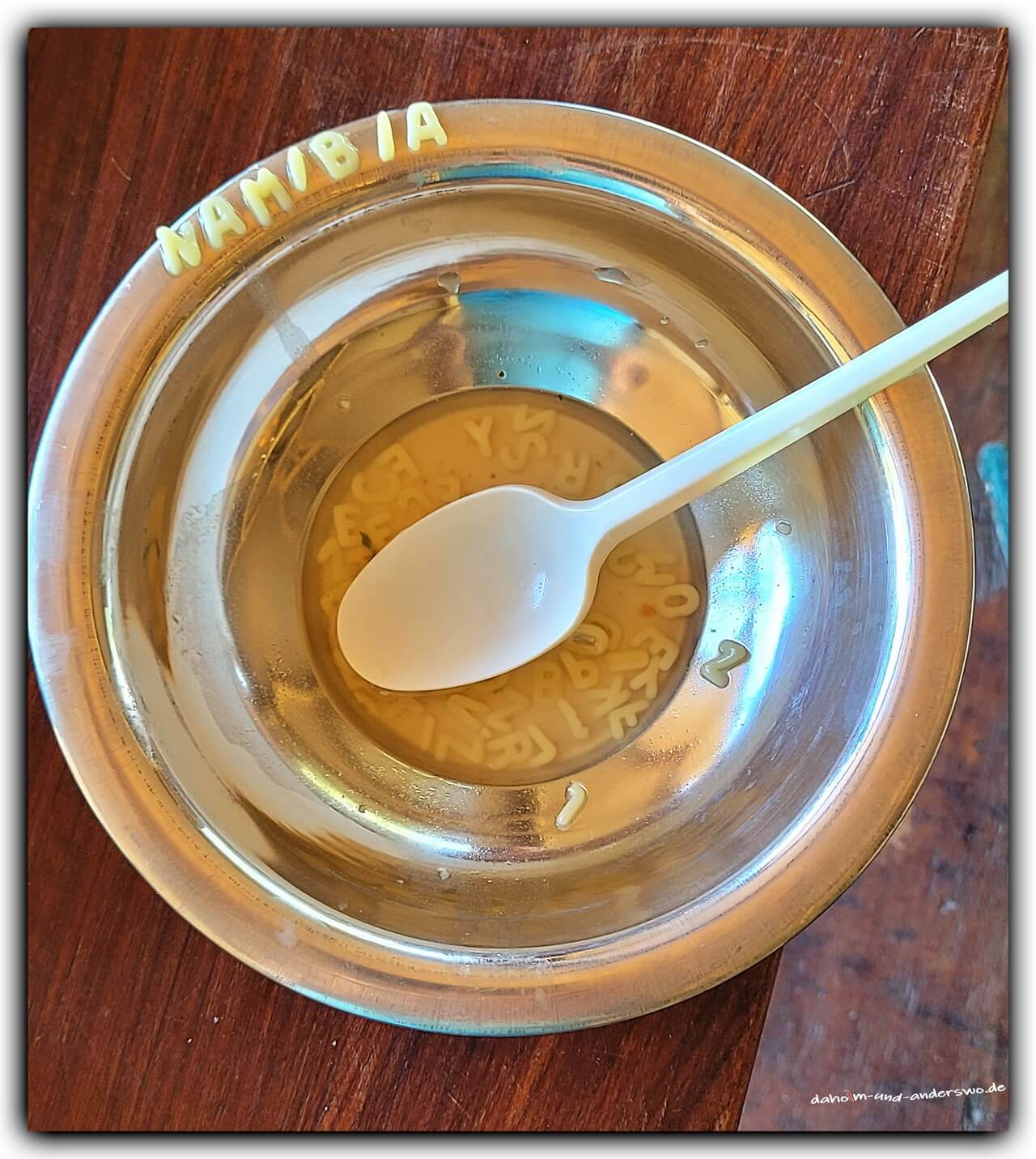 namibia -buchstabensuppe-frühstück