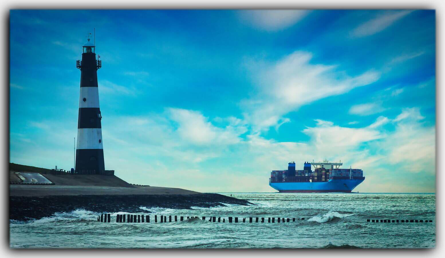 Breskens Leuchtturm Holland Nordsee Zeeland Niederlande 02