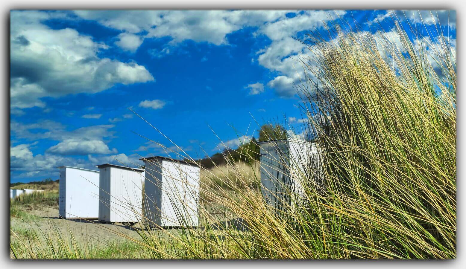 Breskens Strand Strandbude Umkleidekabine Holland Nordsee Zeeland Niederlande 03
