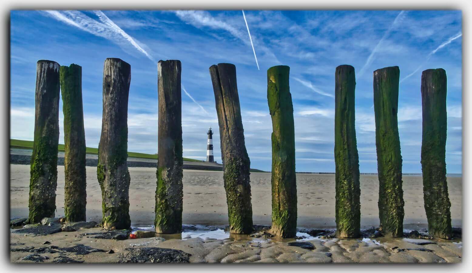 Breskens leuchtturm Holland Wellenbrecher Poller Zeeland Niederlande Holland 05
